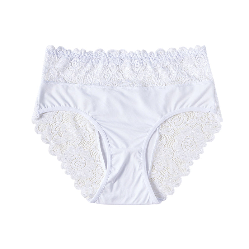 Aura — Weiche Atmungsaktive Spitzenslips | 1+1 GRATIS