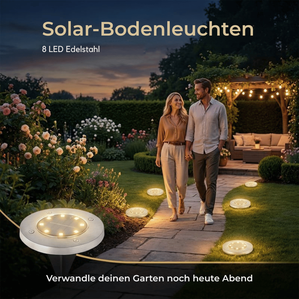 LumaVibe — Solar Gartenleuchten Set | 1+1 GRATIS