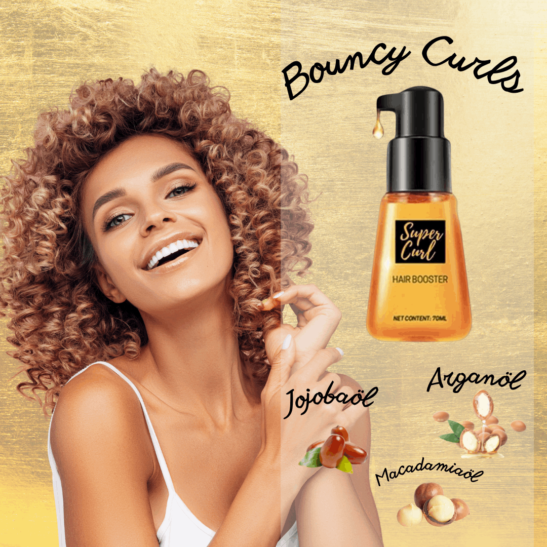 Locken-Serum für lockiges Haar | Mit Argan-, Jojoba- und Macadamiaöl | Definierte Locken, weniger Frizz und mehr Glanz