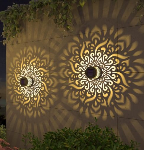 LumaHalo — Mandala Solarleuchte Außen | 1+1 GRATIS