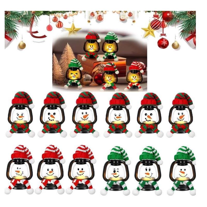 FrostyLights – Mini Schneemann-Laternen | 1+1 GRATIS