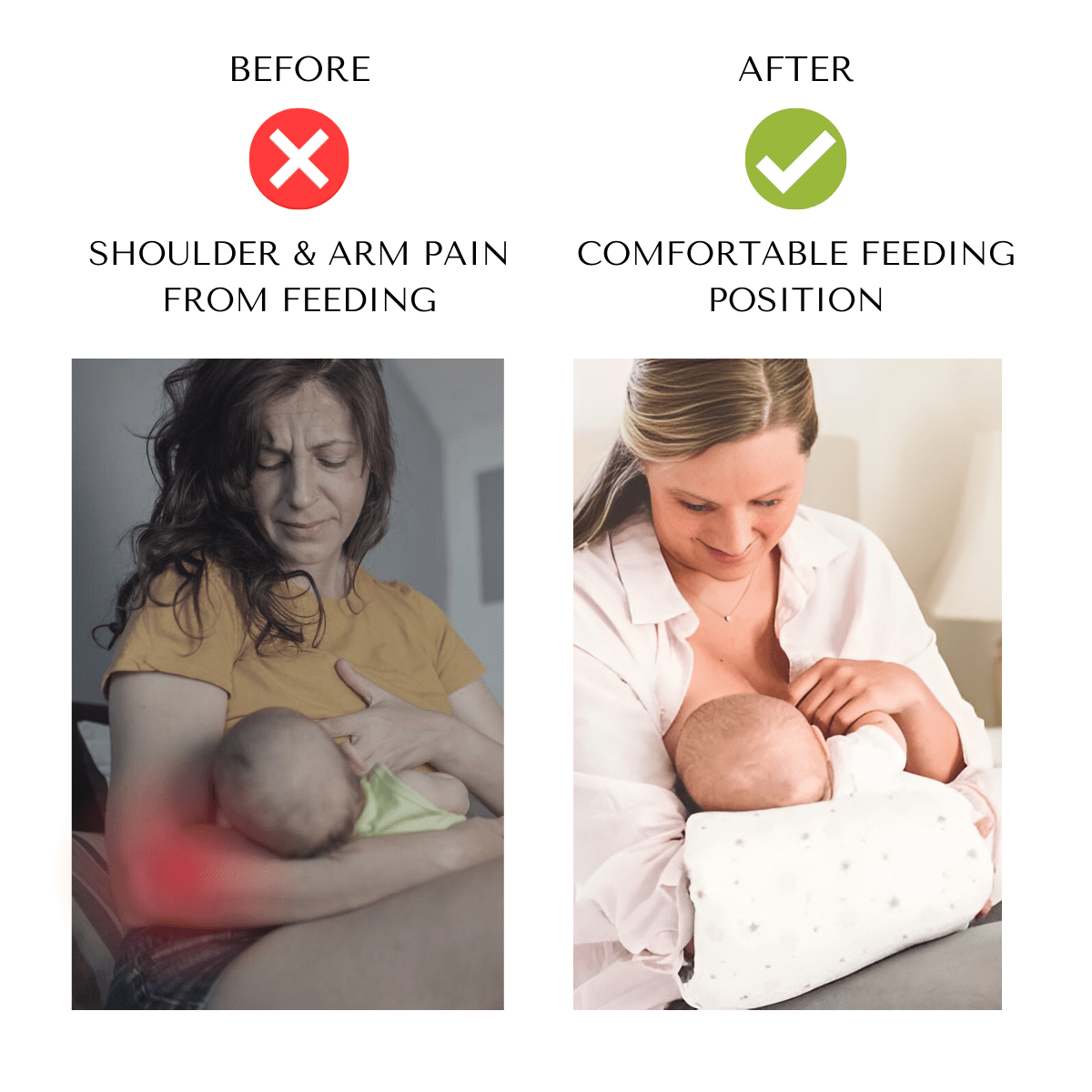 1 + 1 GRATIS HEUTE | NurturePillow™ | Stillkissen Armstütze für Babys