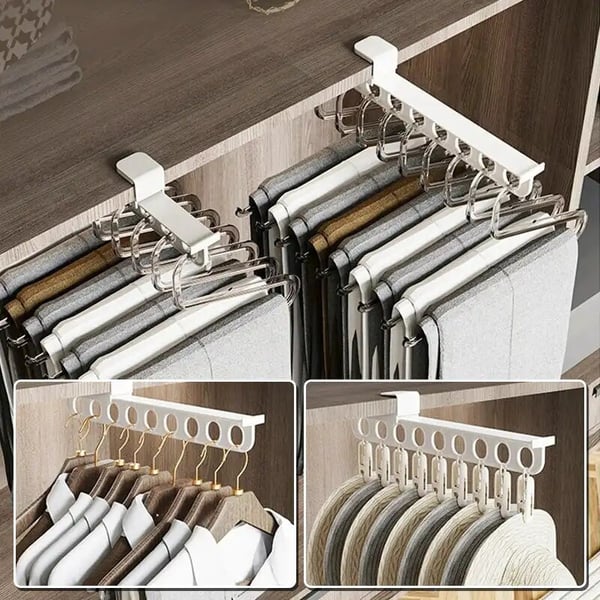 1+1 GRATIS | FlexiHanger™ Mühelose Kleiderschrank-Kontrolle für jedes Outfit