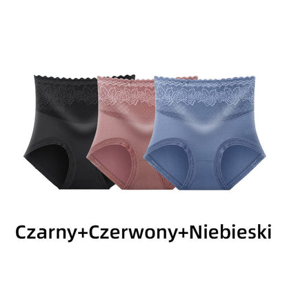 LaceComfort – Damen Spitzen-Slips mit Hohem Bund | 1+1 GRATIS
