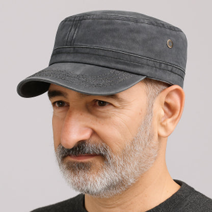 Hunter — Militärische Flat Cap | 1+1 GRATIS