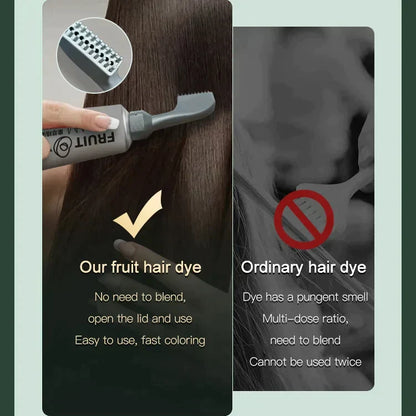 ColorFruit™ 80ml  Haarfärbe-Kamm Mit Fruchtessenzen | 1+1 GRATIS