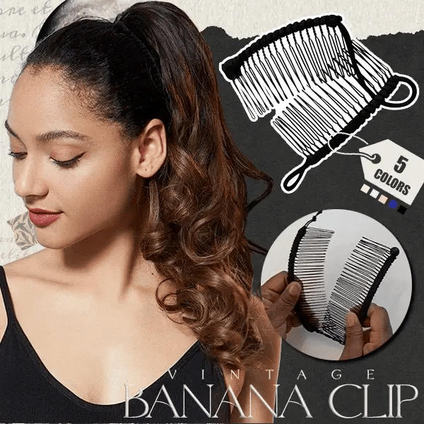 GlamGrip – Vintage Bananen-Haarclip | 1+2 GRATIS