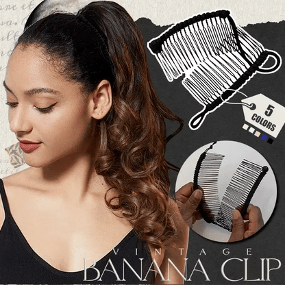 GlamGrip – Vintage Bananen-Haarclip | 1+2 GRATIS