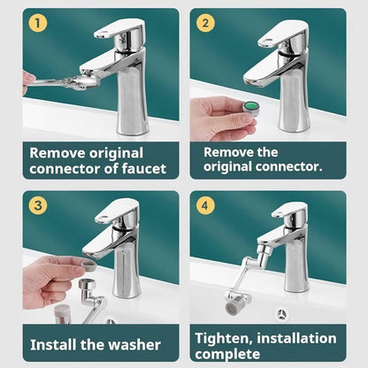 AquaSpin — 1080° Schwenkbarer Wasserhahn-Adapter  | 1+1 GRATIS