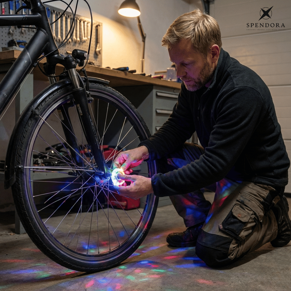 GlowWheel – Bewegungs-Fahrradlicht | 1+1 GRATIS