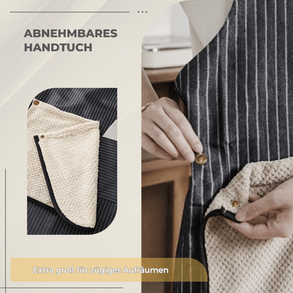 AquaGuard Pro— Wasserdichte Schürze mit Handtuch | 1+1 GRATIS