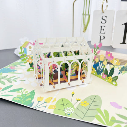 BloomLux Handgemachte 3D‑Blumen-Grußkarte | 1+2 GRATIS