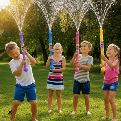 SplashRush — Wasser Spaßkanone | 1+2 GRATIS
