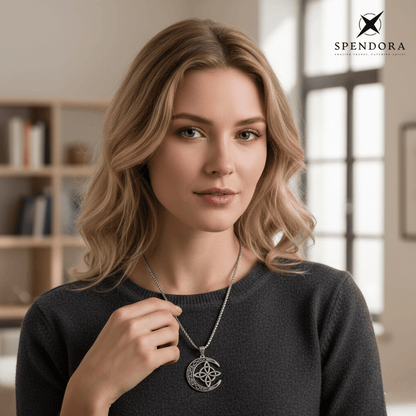 LunaForge – Symbolische Mondkette | 1+1 GRATIS