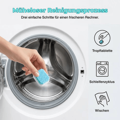 WasherRefresh 10 Stück — Waschmaschinen-Reinigungstabletten | 1+2 GRATIS