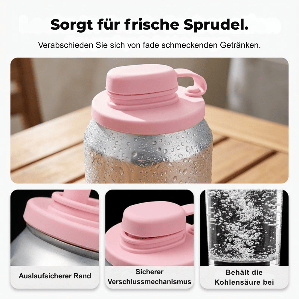 SipSafe — Auslaufsicherer Silikondeckel mit Strohhalm | 1+1 GRATIS