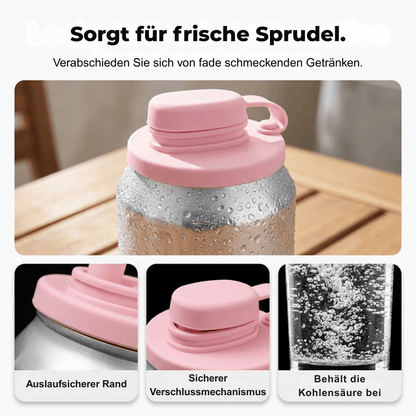 SipSafe — Auslaufsicherer Silikondeckel mit Strohhalm | 1+1 GRATIS