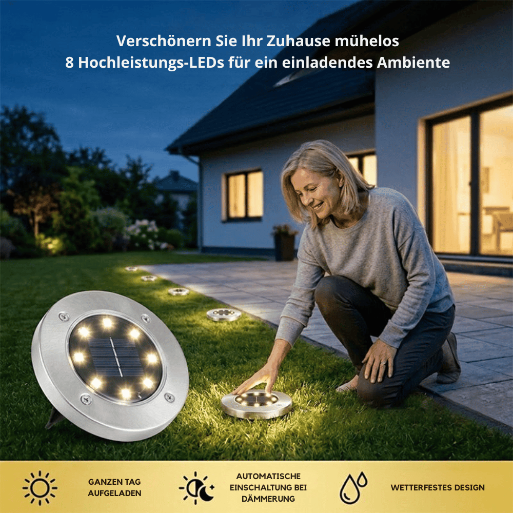 LumaVibe — Solar Gartenleuchten Set | 1+1 GRATIS