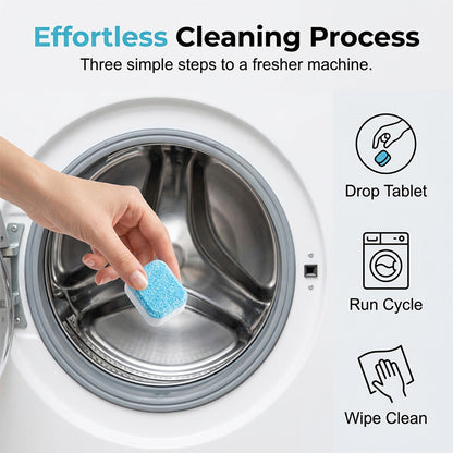 WasherRefresh 10 Stück — Waschmaschinen-Reinigungstabletten | 1+2 GRATIS