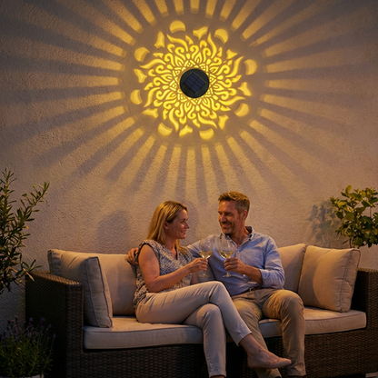 LumaHalo — Mandala Solarleuchte Außen | 1+1 GRATIS