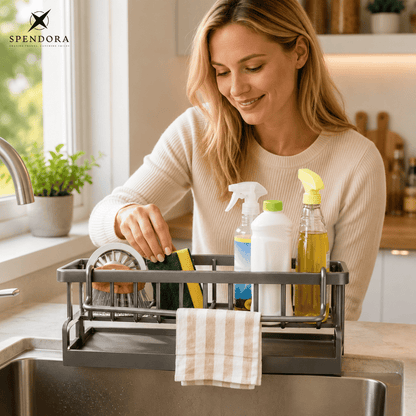 FlowNest — Spülbecken-Abtropfschale-Organizer | 1+1 GRATIS