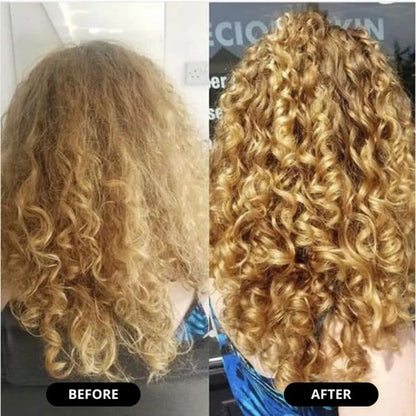 Lockencreme für lockiges Haar | Marokkanische Pflegeformel mit Feuchtigkeitsbalance | Mehr Volumen & Definition