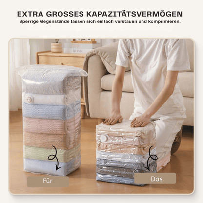 SpaceSaver — Vakuum-Aufbewahrungsbeutel | 1+1 GRATIS