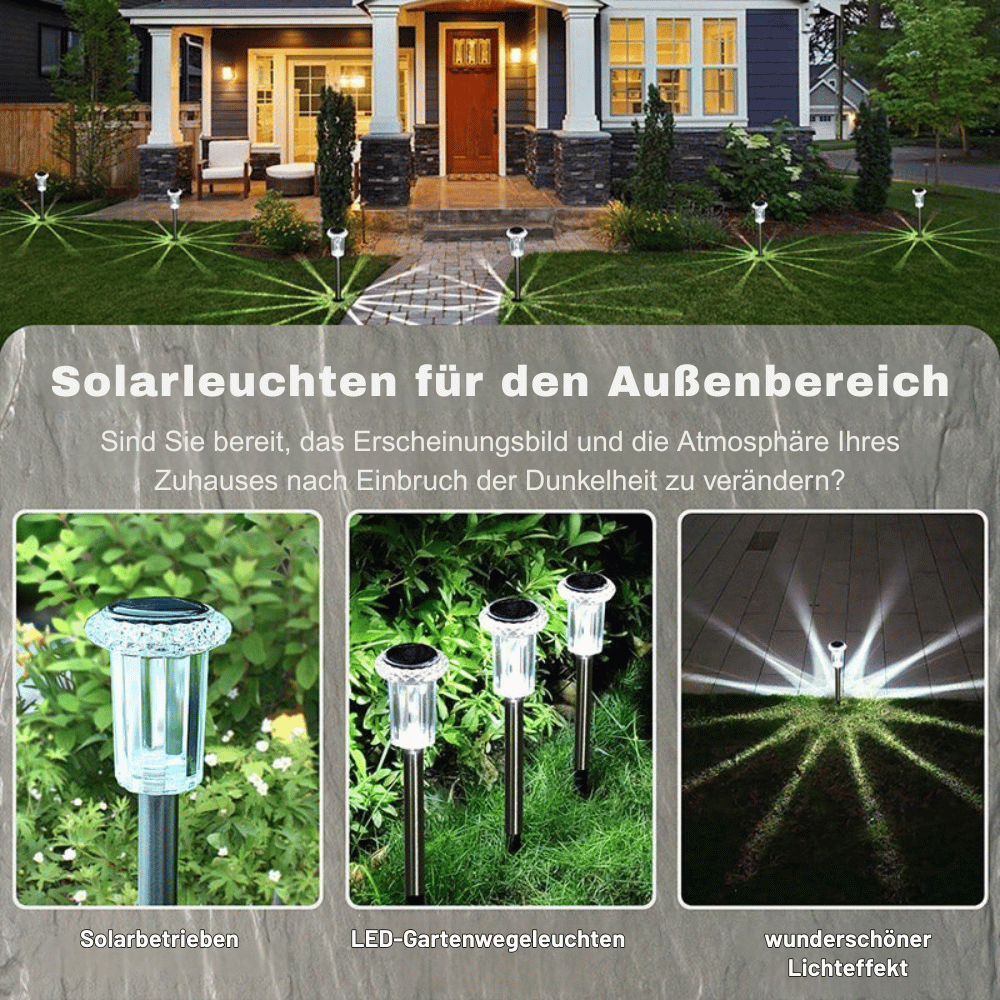 RamoraBeam — Solar Gartenleuchten | 1+1 GRATIS