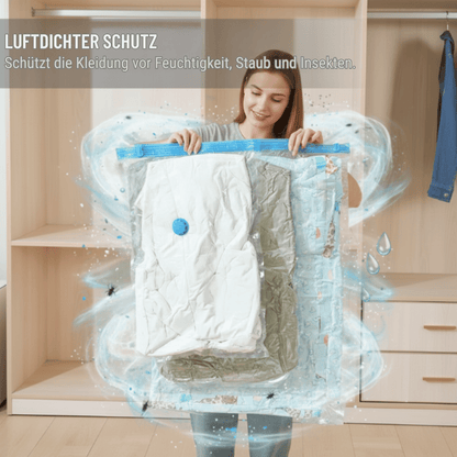 CompactGuard – Vakuum-Aufbewahrungsbeutel mit Pumpe | 1+2 GRATIS