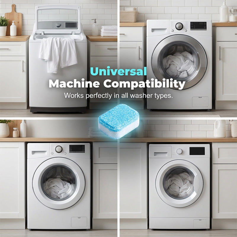 WasherRefresh 10 Stück — Waschmaschinen-Reinigungstabletten | 1+2 GRATIS
