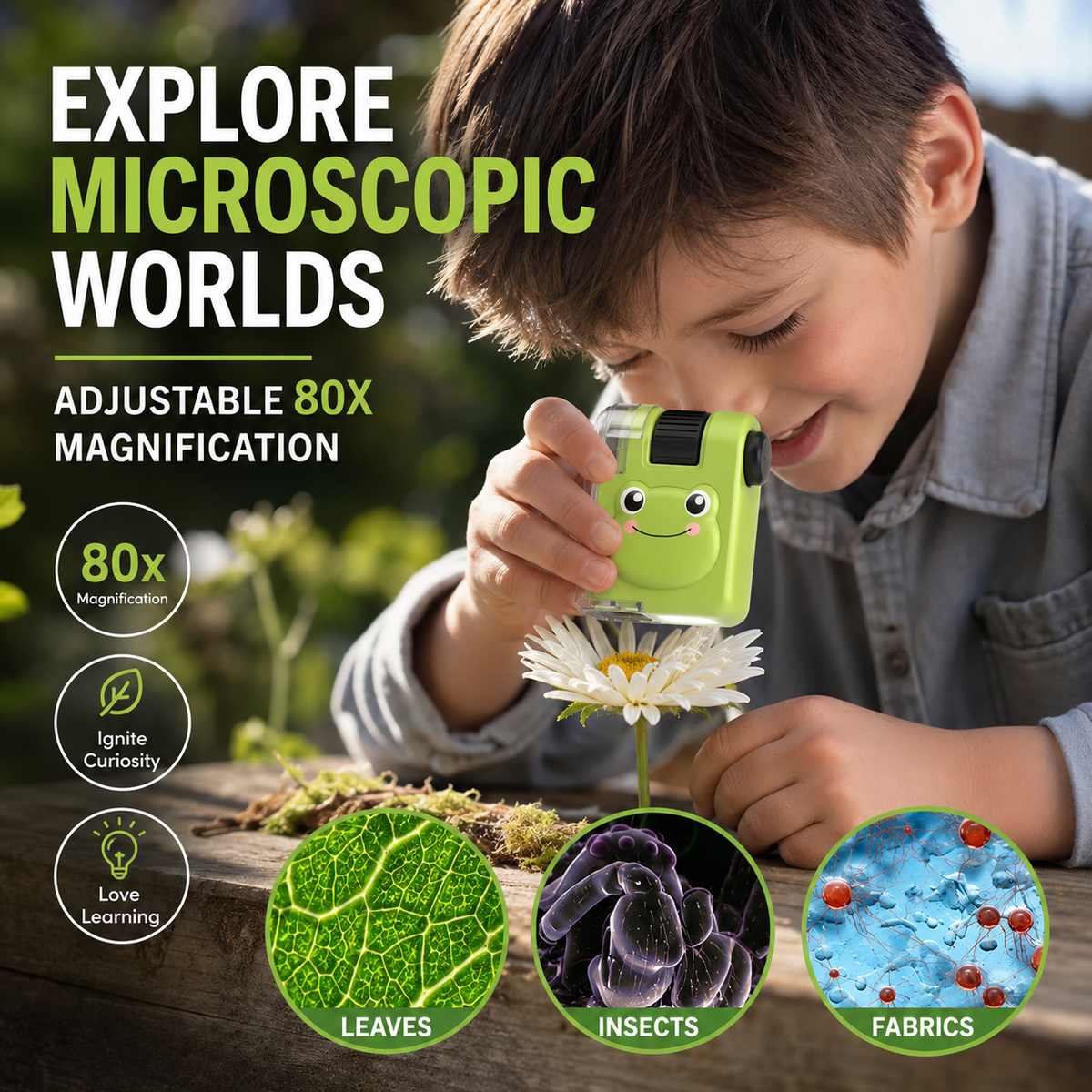 SnapScope — Tragbares Kinder-Mikroskop | 1+1 GRATIS