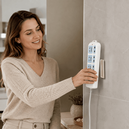ClutterGrip — Steckdosenleisten-Halter ohne Bohren | 1+1 GRATIS