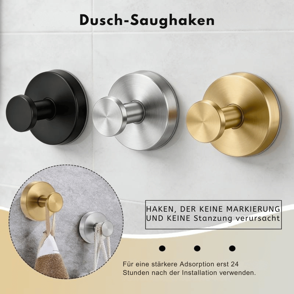 ProSteel — Elegante Saugnapf-Wandhaken | 1+1 GRATIS