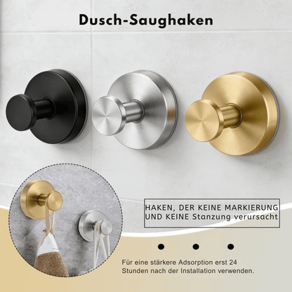 ProSteel — Elegante Saugnapf-Wandhaken | 1+1 GRATIS
