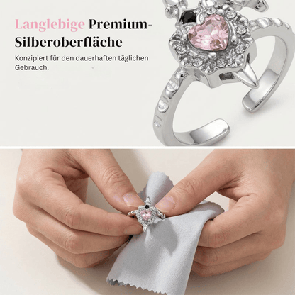 Jina — Gothic Herzring | 1+1 GRATIS