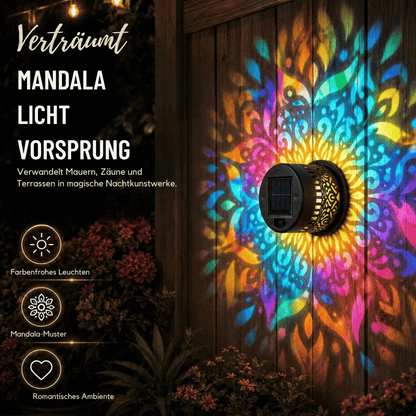 LumaHalo — Mandala Solarleuchte Außen | 1+1 GRATIS