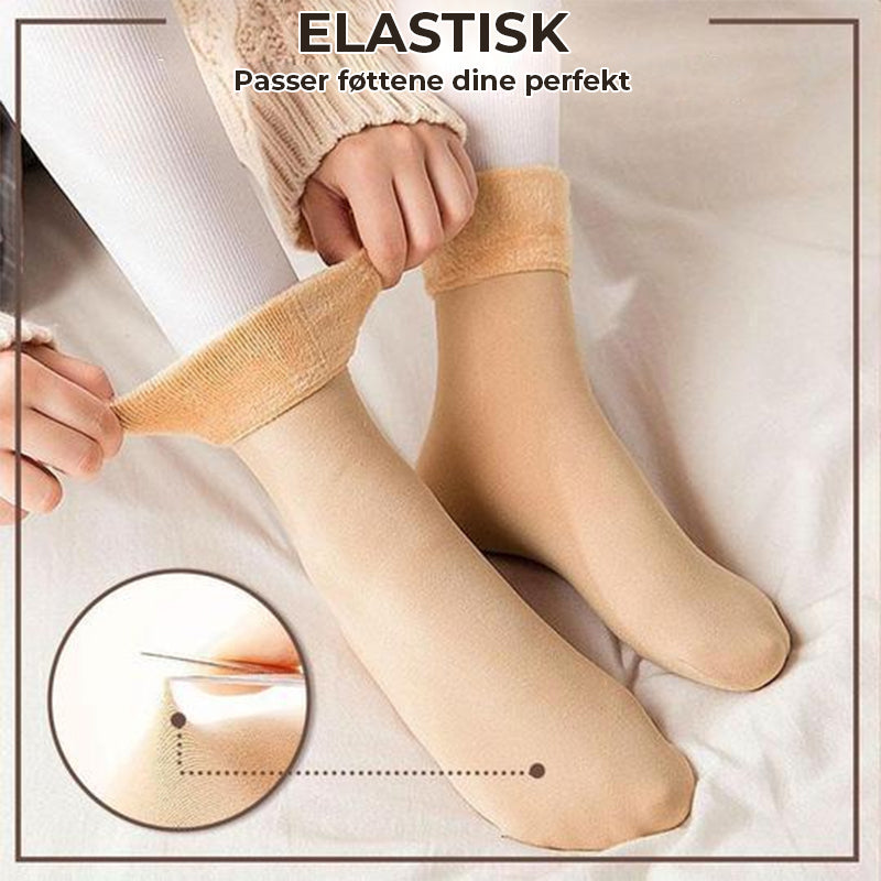 FlauschSox - Winterliche, samtweiche Schneesocken | 1+1 GRATIS