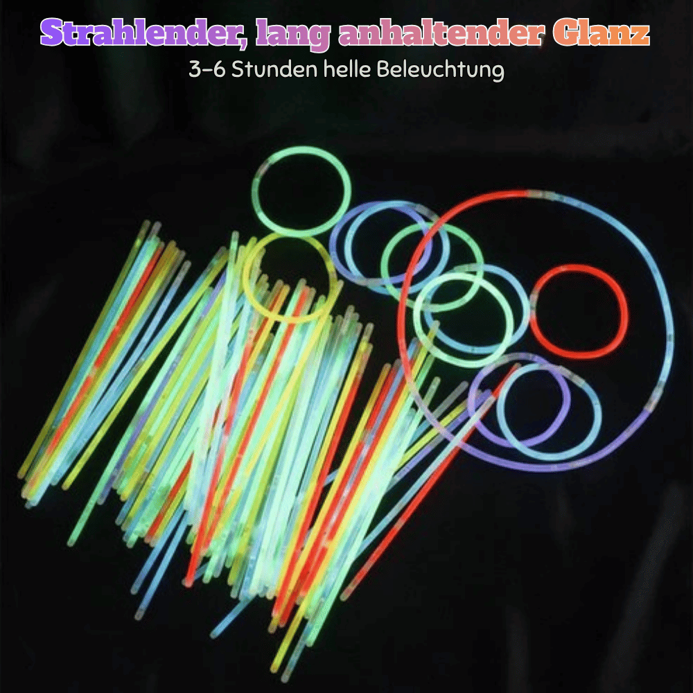 Glowsticks — Endloser Spaß, Brillantes Spiel | 1+1 GRATIS