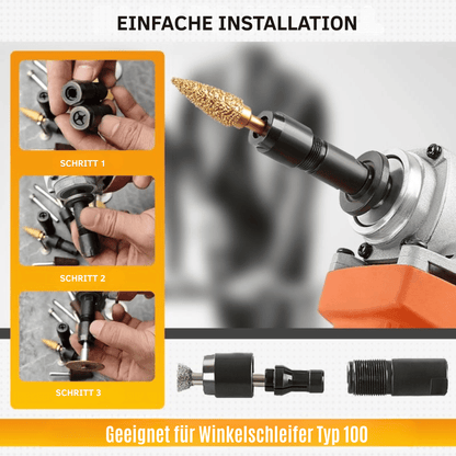 PowerGrip — Winkelschleifer Adapter Tool | 1+1 GRATIS