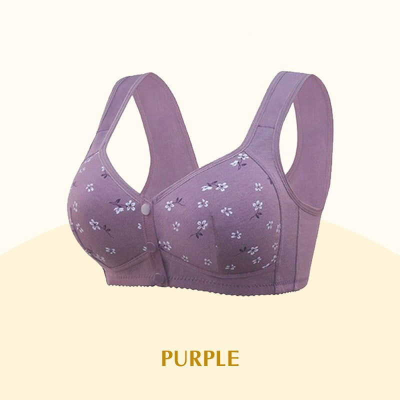 ComfortWear – Bequeme Frontverschluss-BH mit Knopfleiste | 1+1 GRATIS