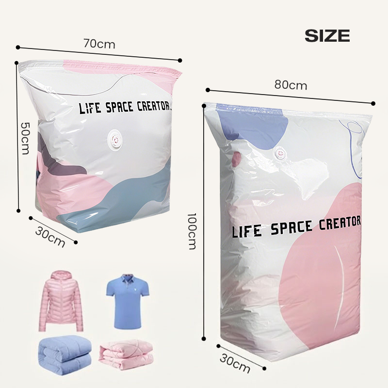 SpaceSaver — Vakuum-Aufbewahrungsbeutel | 1+1 GRATIS