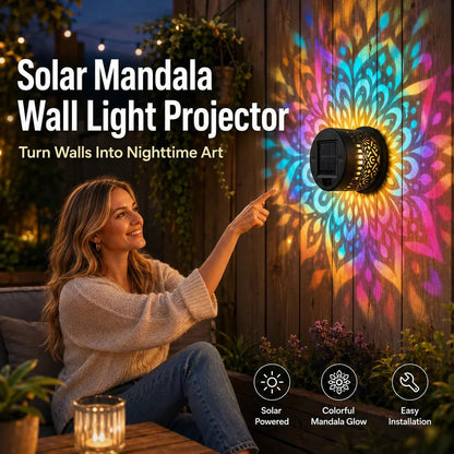 LumaHalo — Mandala Solarleuchte Außen | 1+1 GRATIS