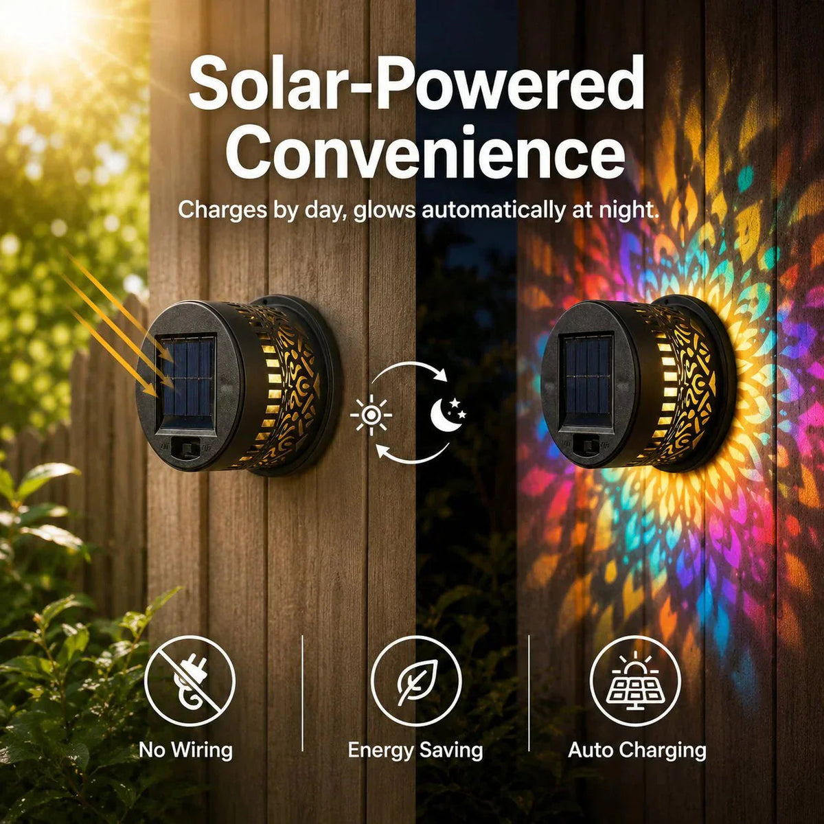 LumaHalo — Mandala Solarleuchte Außen | 1+1 GRATIS