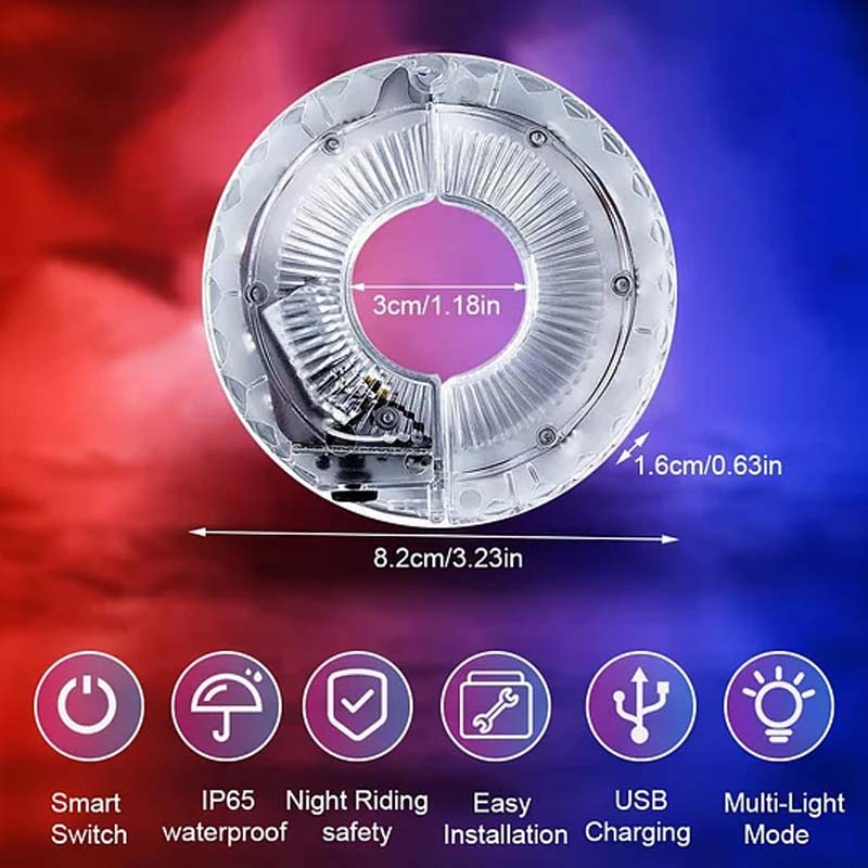 GlowWheel – Bewegungs-Fahrradlicht | 1+1 GRATIS