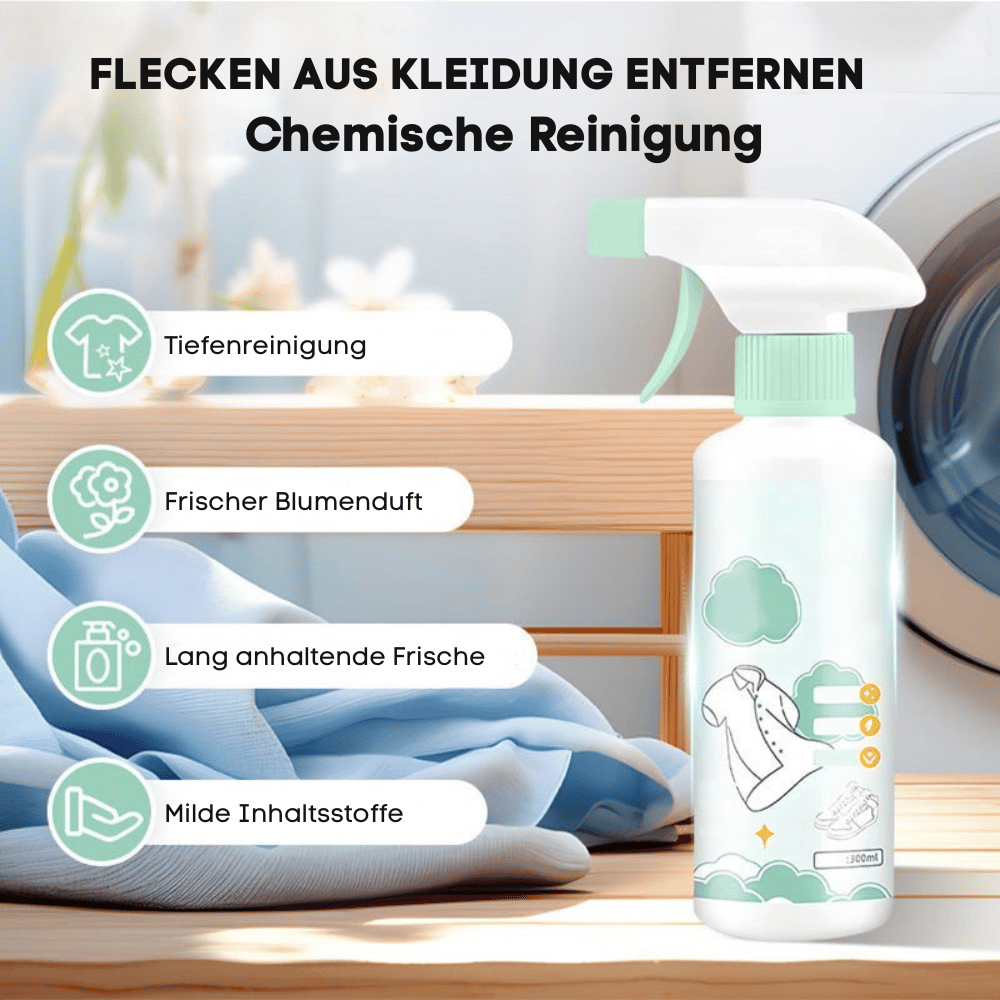 PureWash 300ml — Fleckenentferner für Stoffe | 1+1 GRATIS