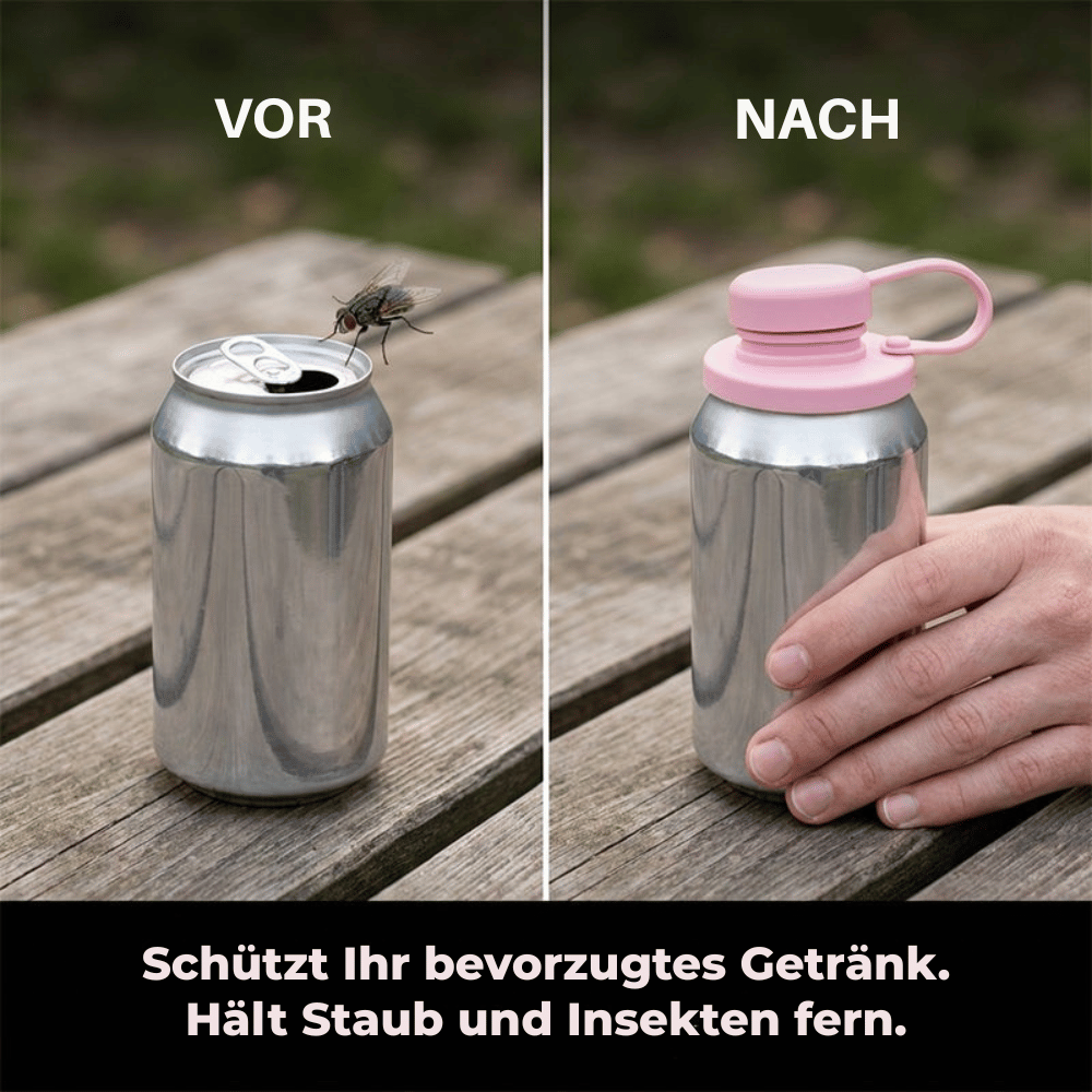 SipSafe — Auslaufsicherer Silikondeckel mit Strohhalm | 1+1 GRATIS