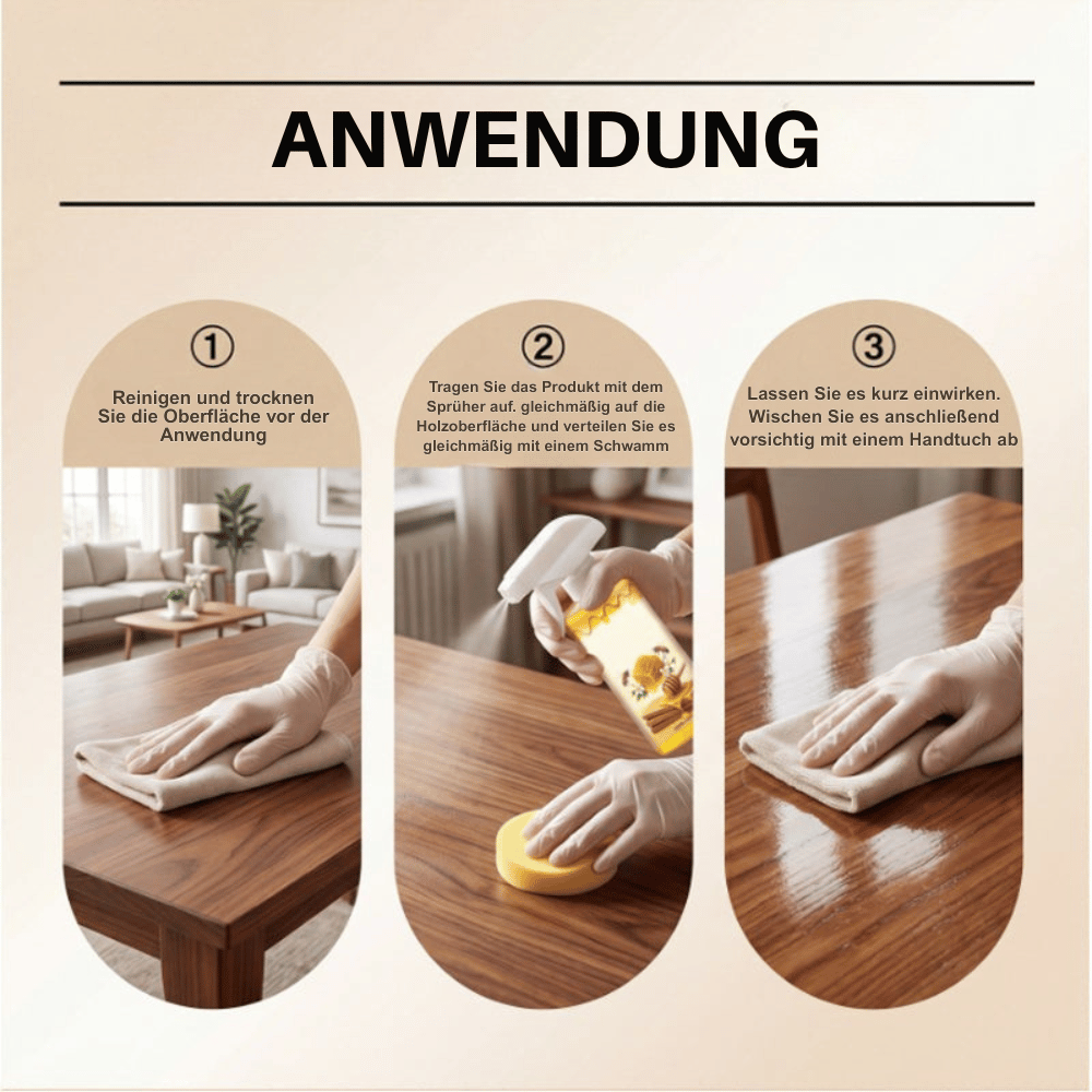 SilvaLuxe — Holz-Politur & Reinigungsspray | 1+1 GRATIS