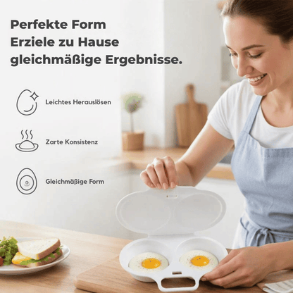 SwiftPoach — Mikrowellen-Doppel-Eierdämpfer | 1+1 GRATIS