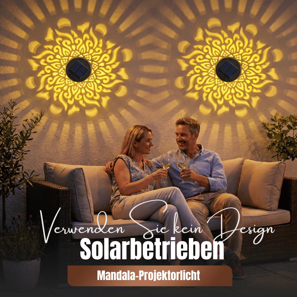 LumaHalo — Mandala Solarleuchte Außen | 1+1 GRATIS