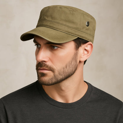 Hunter — Militärische Flat Cap | 1+1 GRATIS